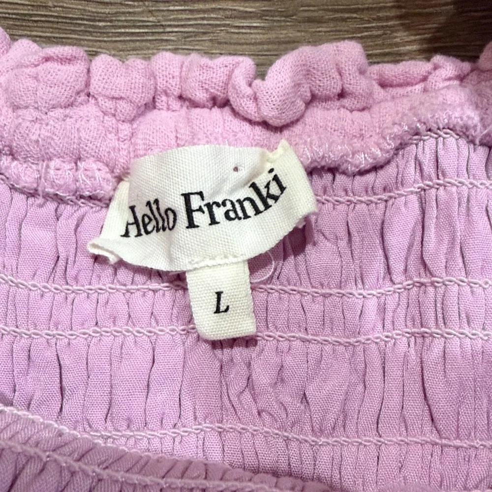 Hello Franki Smocked Pink Ruffled Kids Dress - Picture 5 of 7